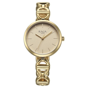 titan raga showstopper quartz analog champagne dial metal strap watch for womentitan raga showstopper quartz analog champagne dial metal strap watch for women